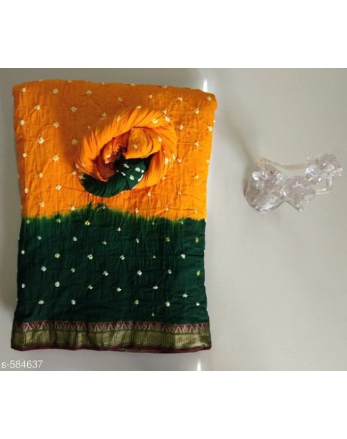 Lootkabazaar Charvi Alluring Cotton Bandhani Printed Sarees (LCACBPS002)